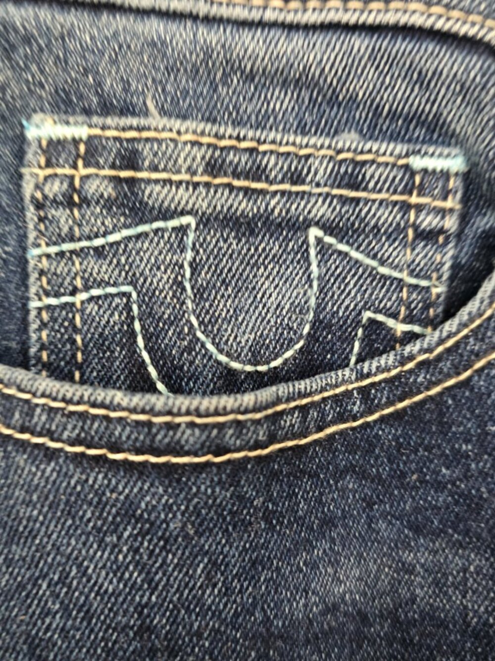 True Religion Wmns Bobbi Mid Rise Baggy Jeans Med Blaze Wash MSRP $164 Sz 26 NWT - Picture 3 of 10